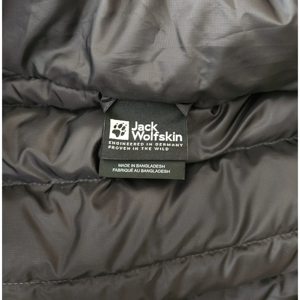 Jack Wolfskin Men's Passamani Down Vest 700 Fill Black Size XL HyperDRY